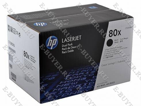 Тонер-картридж HP 80X Двойной CF280XD