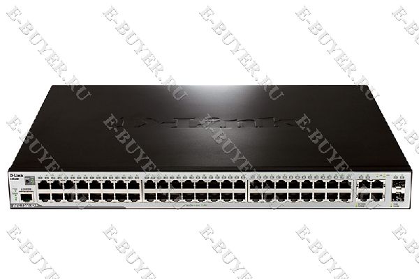 Управляемый коммутатор 2 уровня D-link DES-3200-52P/C1A с 48 портами PoE 10/100BASE-TХ + 2 10/100/1000BASE-T + 2 комбо-портами 10/100/1000BASE-T/ 100/1000 SFP