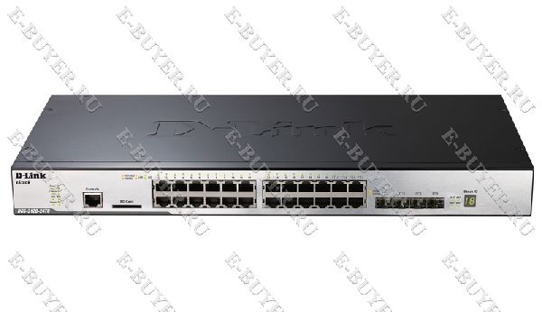 Управляемый коммутатор 3 уровня D-link DGS-3120-24TC/B1ARI с 20 портами 10/100/1000Base-T + 4 комбо-портами 10/100/1000Base-T/SFP + 2 портами 10G c разъемом CX4, с программным обеспечением Routed Image (RI)