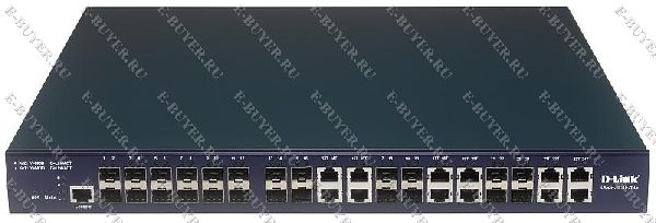 Управляемый коммутатор уровня 3+ серии xStack D-link DGS-3610-26G с 12 портами SFP Gigabit Ethernet + 12 комбо-портами 10/100/1000Base-T/SFP + 2 слотами расширения