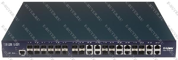 Управляемый коммутатор уровня 3+ серии xStack D-link DGS-3610-26G с 12 портами SFP Gigabit Ethernet + 12 комбо-портами 10/100/1000Base-T/SFP + 2 слотами расширения
