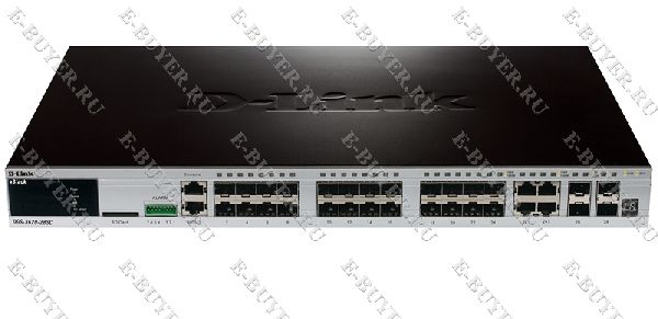 Управляемый коммутатор уровня 3 серии xStack D-link DGS-3620-28SC с 20 портами SFP + 4 комбо-портами 10/100/1000Base-T/SFP и 4 портами SFP+
