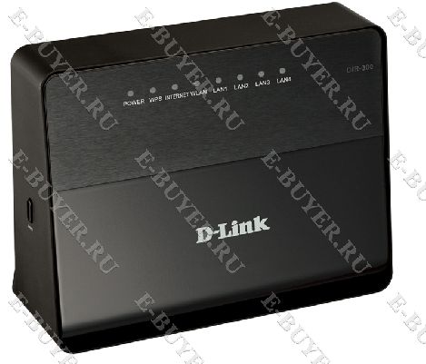 Беспроводной маршрутизатор Wireless N 150 D-link DIR-300/A/D1A со встроенным 4-портовым коммутатором, до 150 Мбит/с