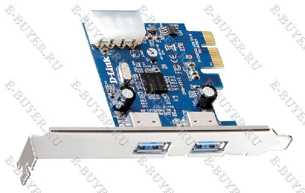 2-портовый USB 3.0 адаптер для шины PCI Express D-link DUB-1310/A1A