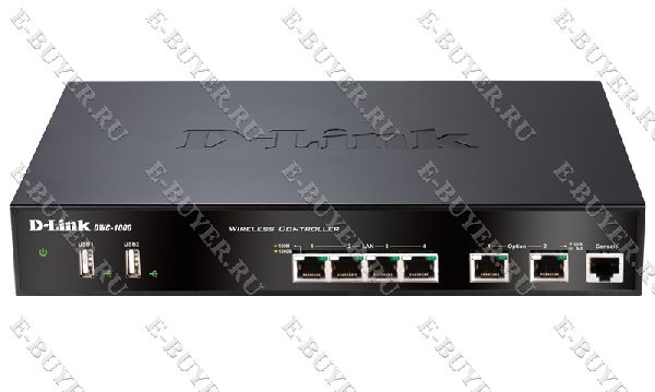 Беспроводной контроллер c 2 портами 10/100/1000 D-link DWC-1000/A1A + 4 портами 10/100/1000 LAN