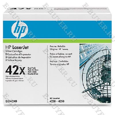 Тонер-картридж HP 42X Двойной Q5942XD