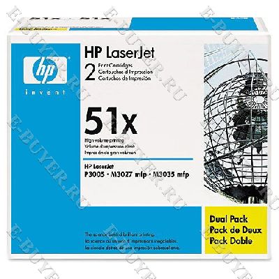 Тонер-картридж HP 51X Двойной Q7551XD