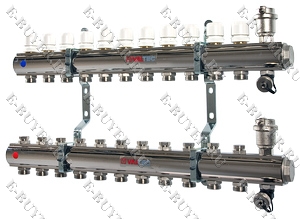 Коллекторная группа в сборе, 1"х11 вых. Евроконус 3/4" VTc.594.EMNX.0611