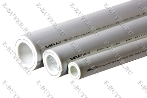 Труба полипропиленовая армированная алюминием PP-ALUX, PN 25, 20х3,4 мм (белый) VTp.700.AL25.20